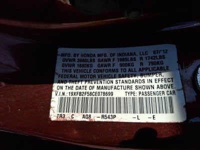 2012 Honda Civic LX