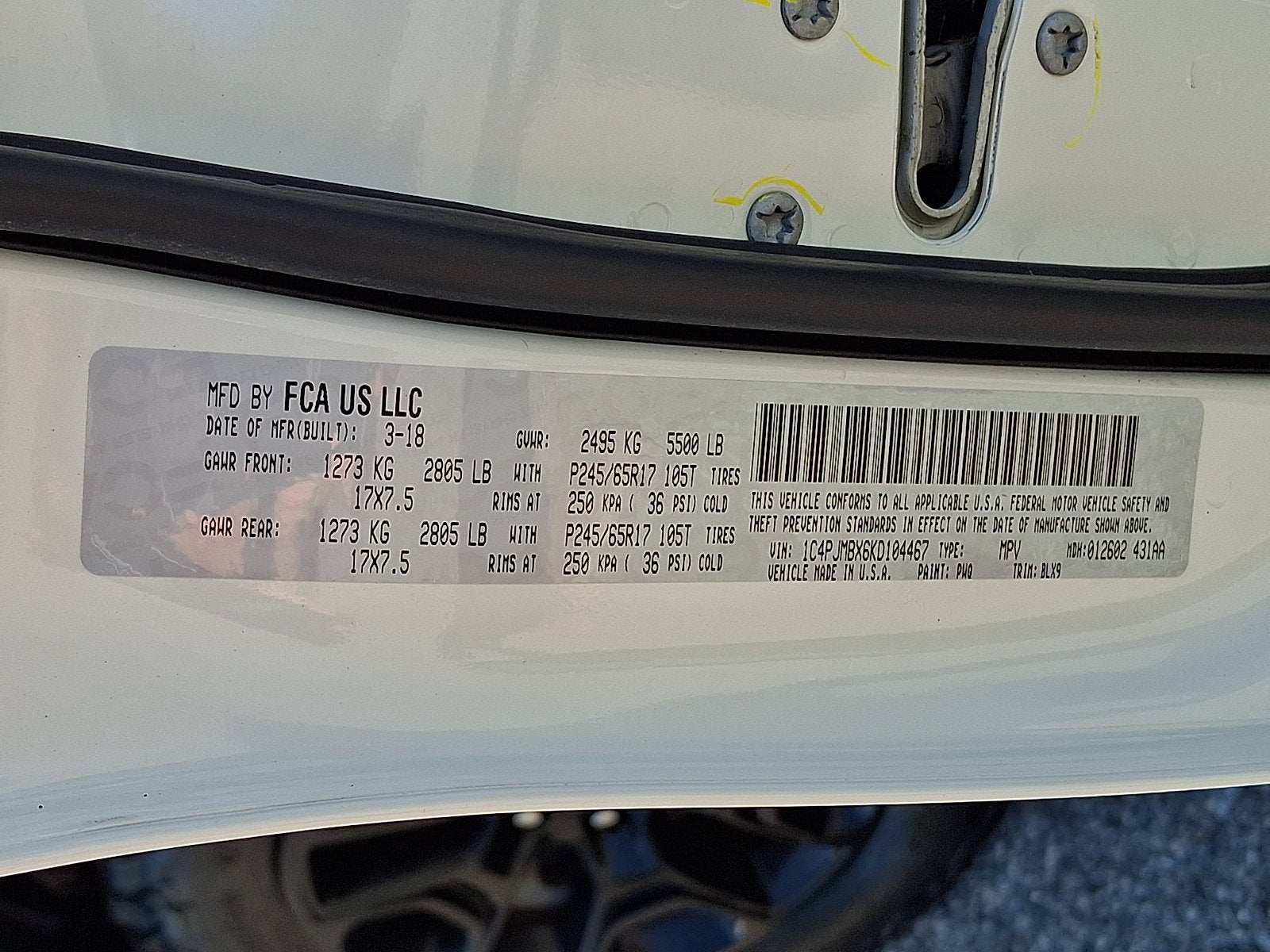 2019 Jeep Cherokee Trailhawk Elite