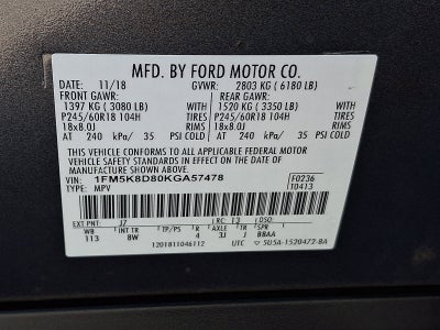 2019 Ford Explorer XLT