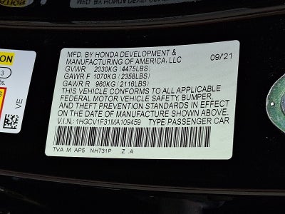 2021 Honda Accord Sport