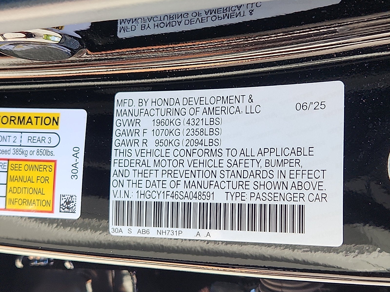 2025 Honda Accord SE - Photo 29