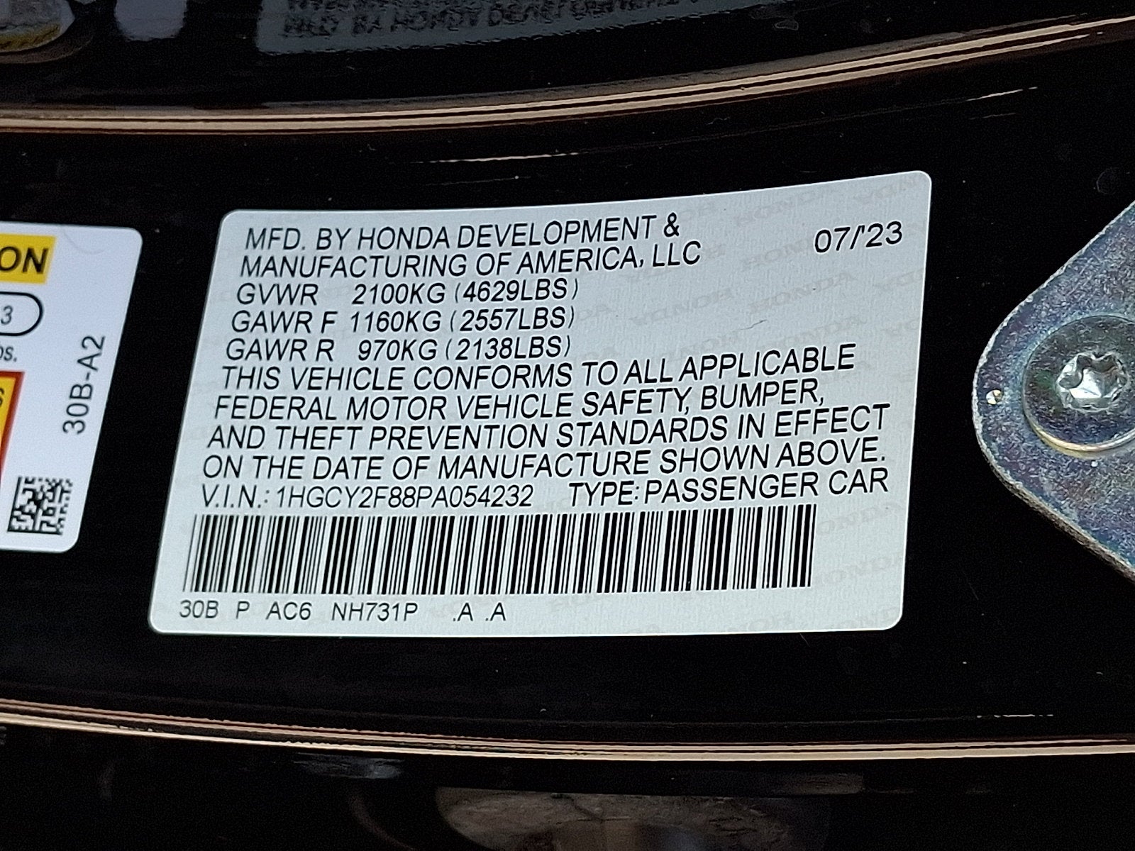 2023 Honda Accord Touring