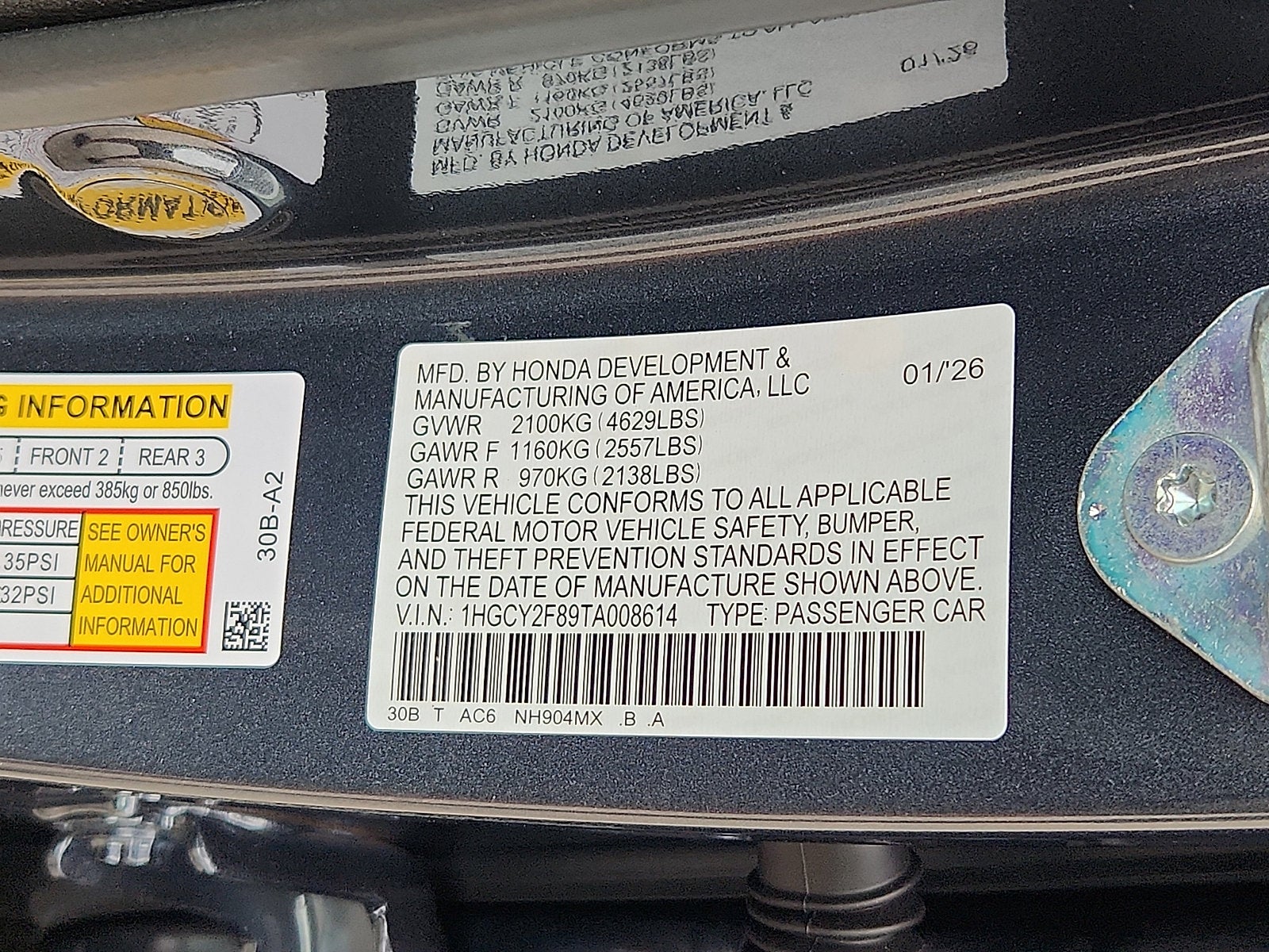 2026 Honda Accord Touring