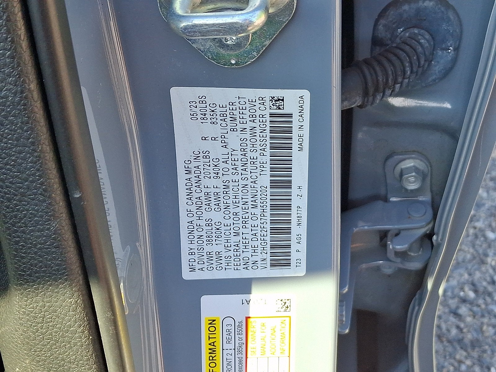 2023 Honda Civic Sport