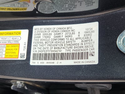 2025 Honda Civic Sport