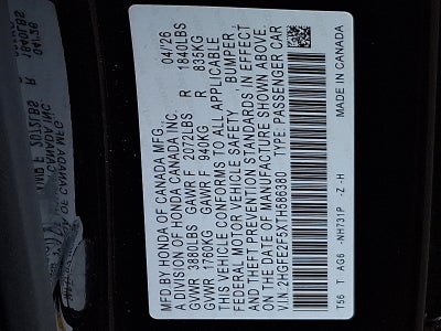 2026 Honda Civic Sport