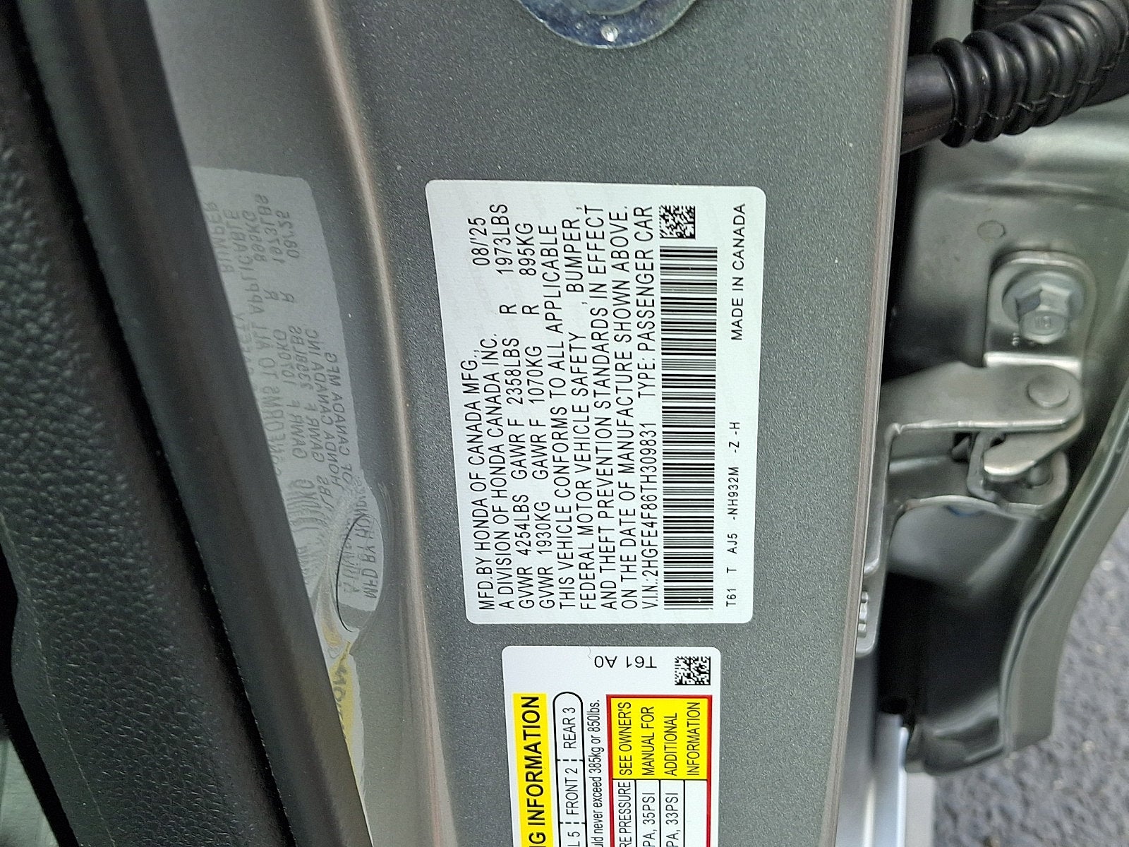 2026 Honda Civic Sport Touring