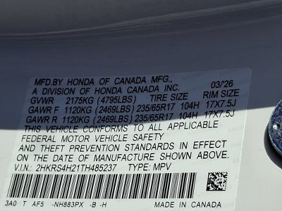 2026 Honda CR-V LX