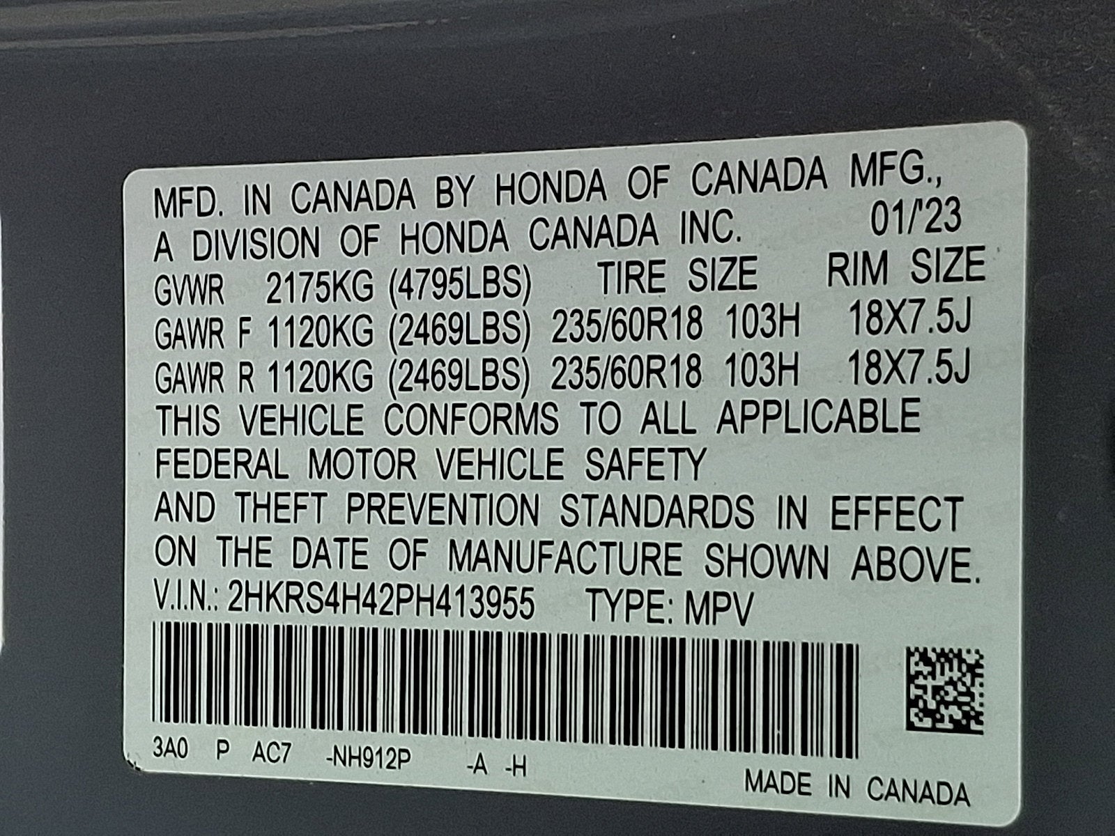 2023 Honda CR-V EX
