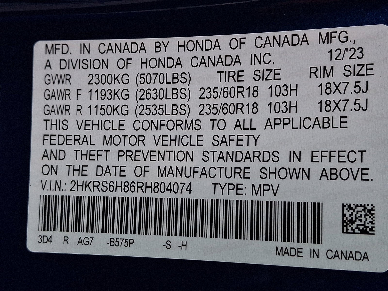 2024 Honda CR-V Hybrid Sport-L