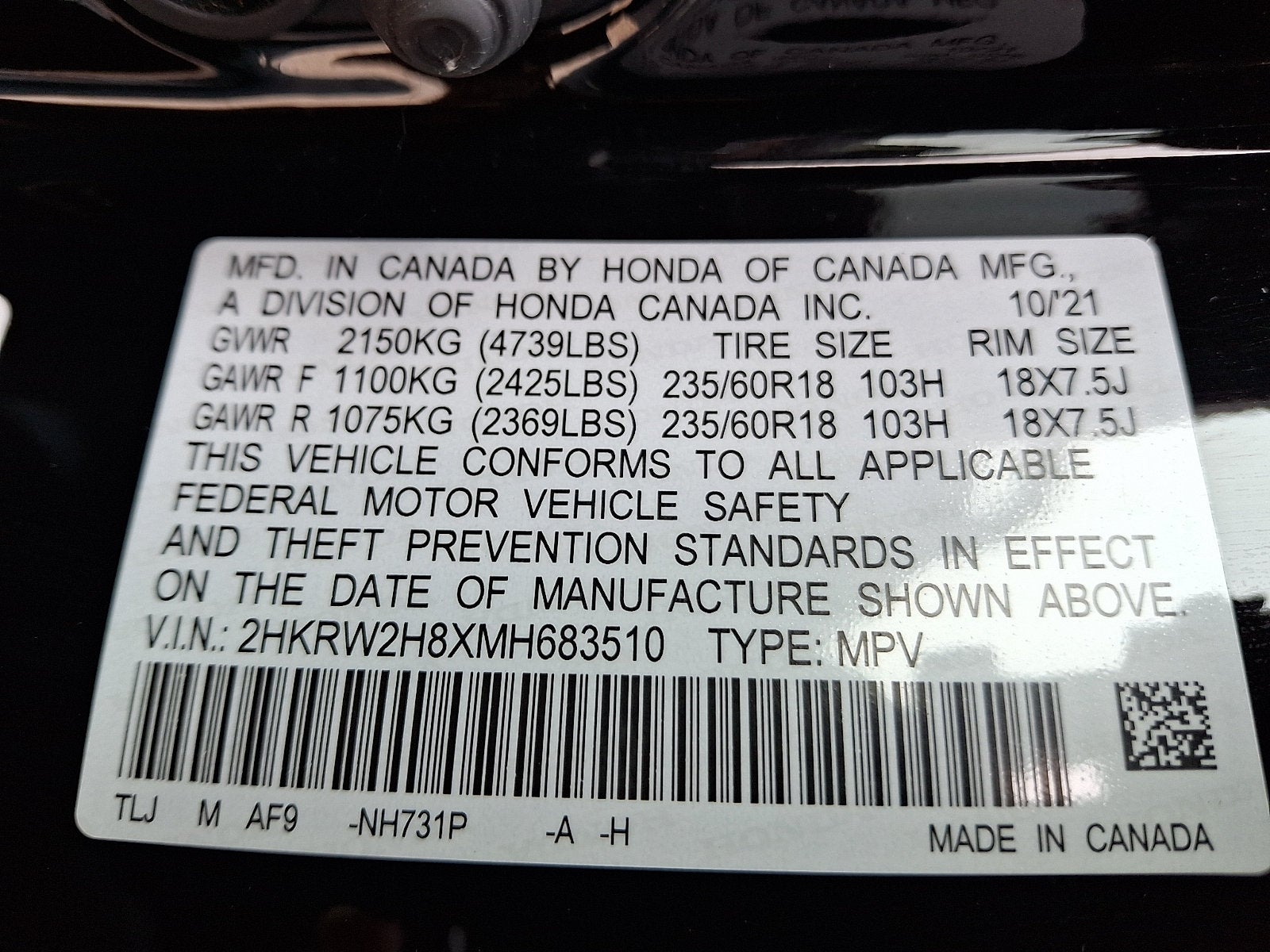 2021 Honda CR-V EX-L