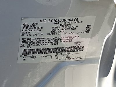 2015 Lincoln MKX AWD 4dr