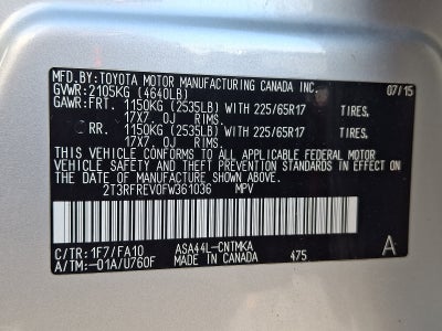2015 Toyota RAV4 XLE