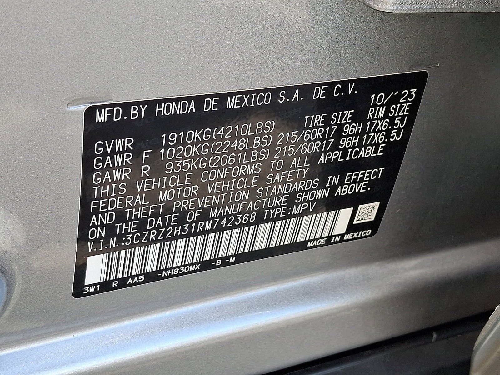 2024 Honda HR-V LX
