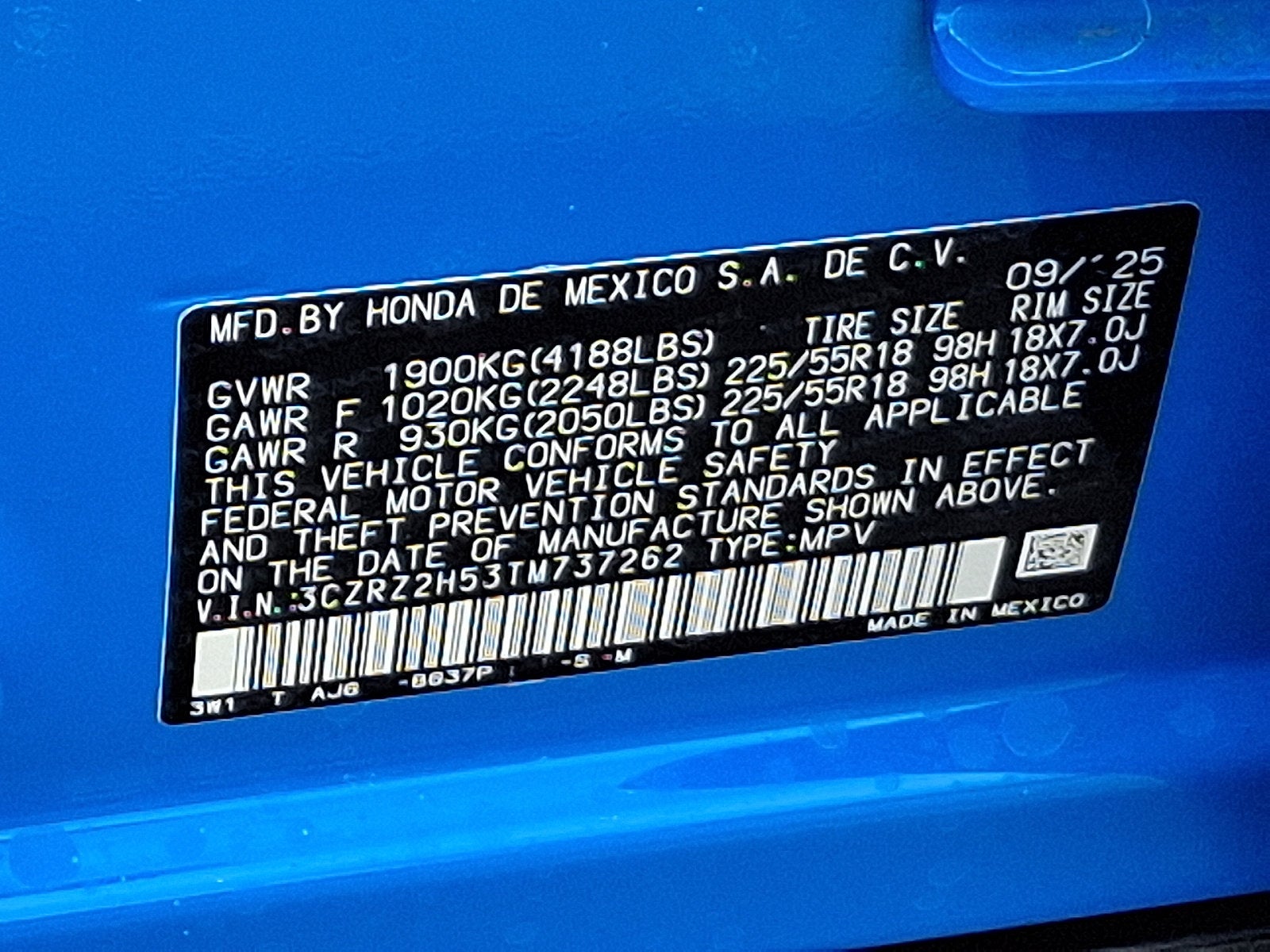 2026 Honda HR-V Sport