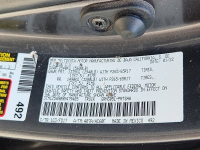 2022 Toyota Tacoma 4WD TRD Sport