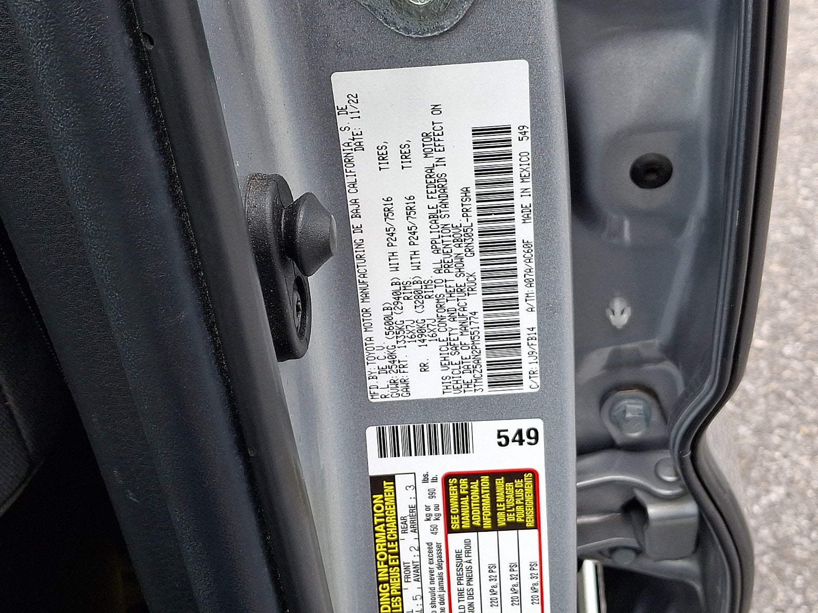 2023 Toyota Tacoma 4WD SR