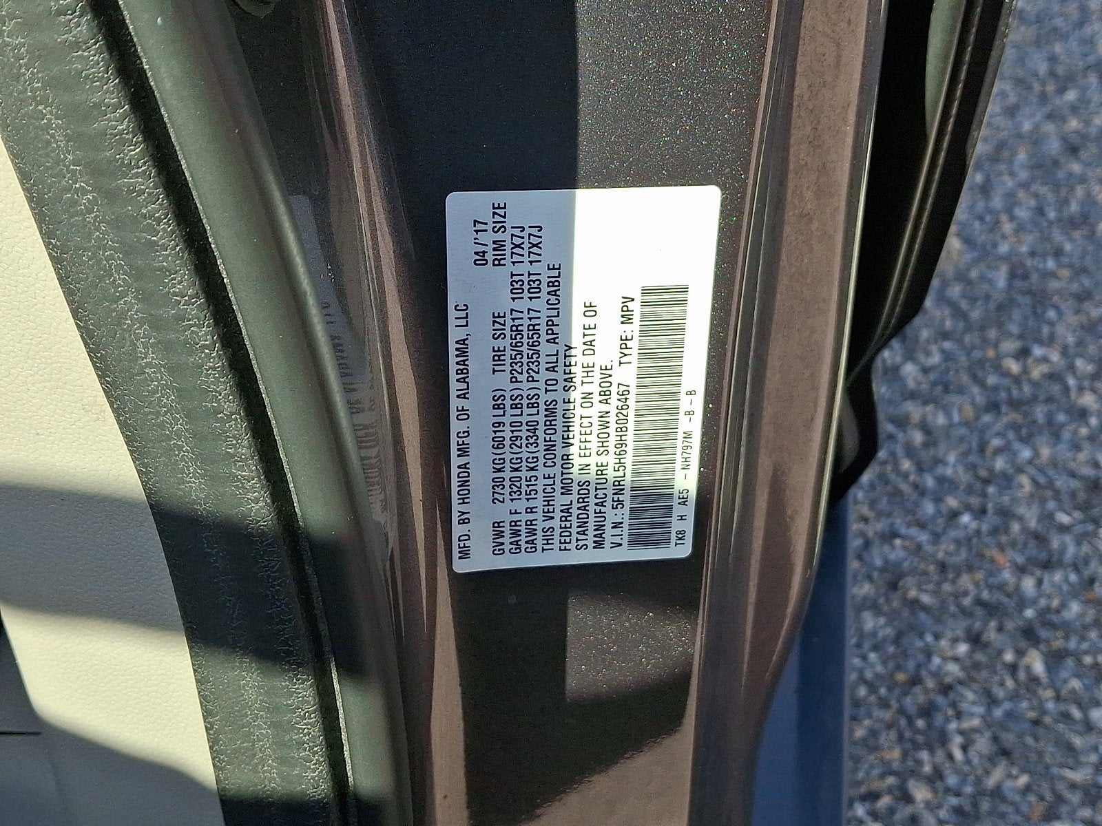 2017 Honda Odyssey EX-L