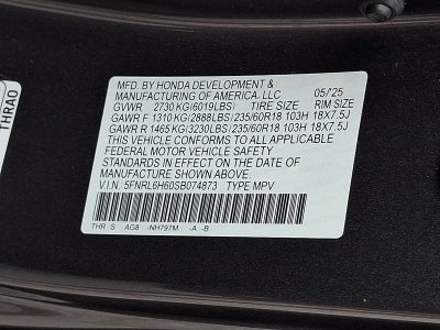 2025 Honda Odyssey EX-L