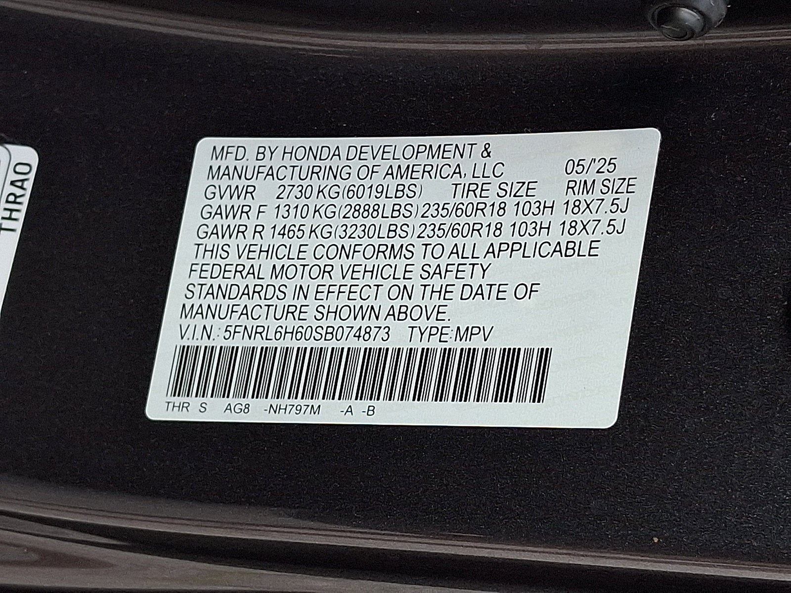 2025 Honda Odyssey EX-L
