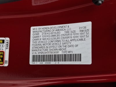 2026 Honda Odyssey Sport-L