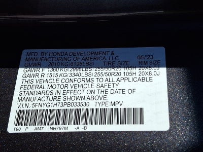 2023 Honda Pilot Touring
