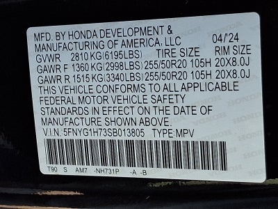 2025 Honda Pilot Touring