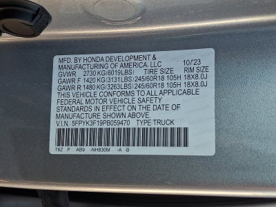 2023 Honda Ridgeline Sport