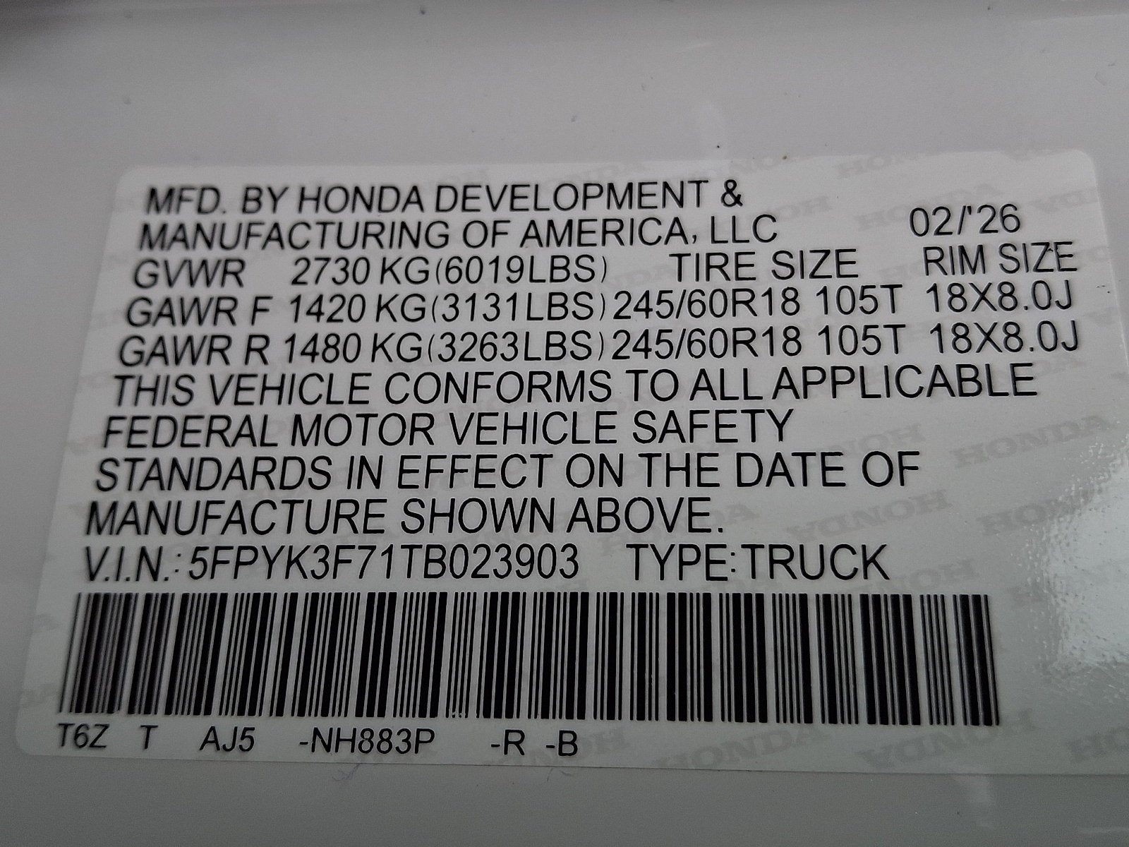 2026 Honda Ridgeline TrailSport - Photo 28