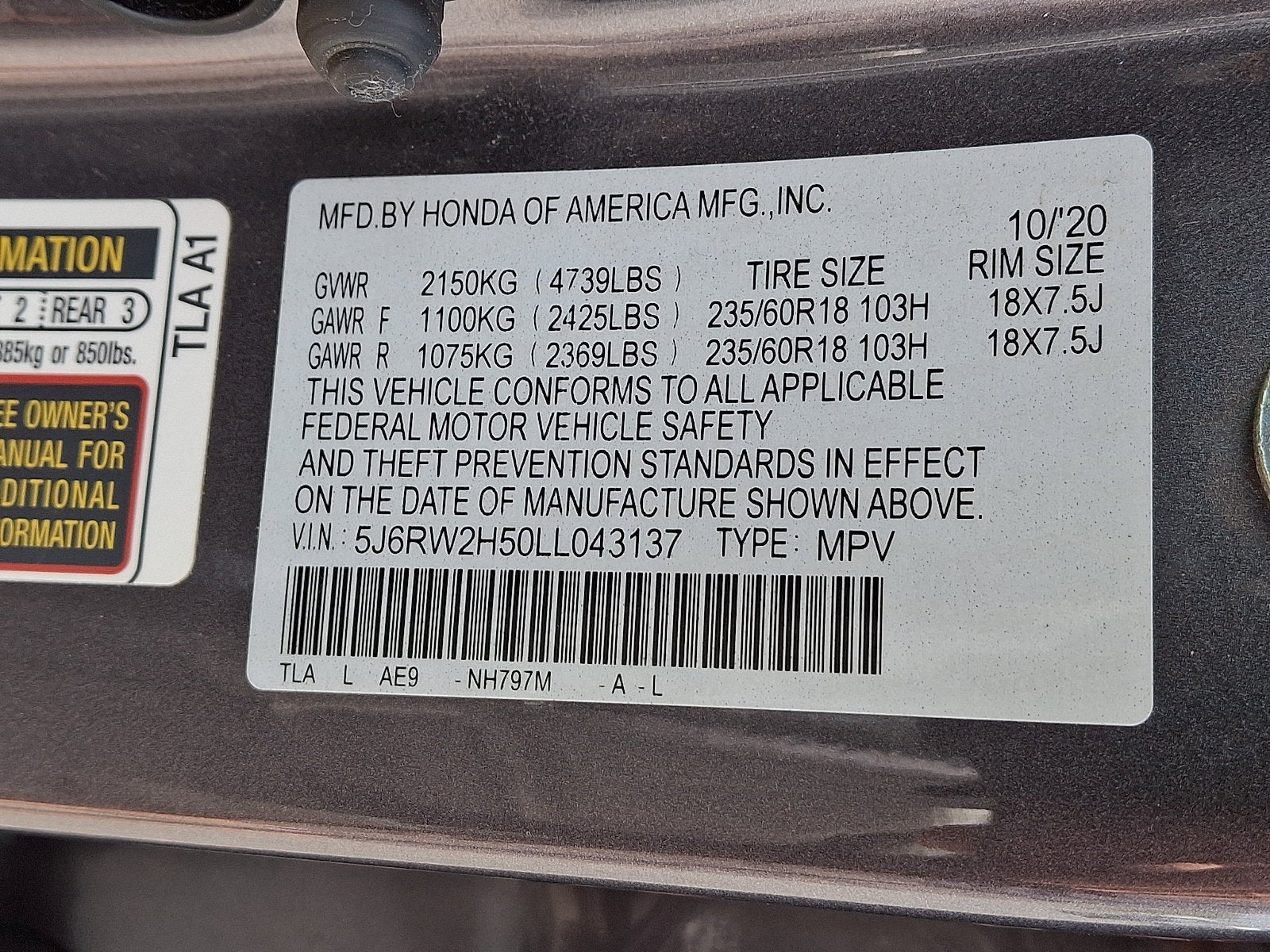 2020 Honda CR-V EX
