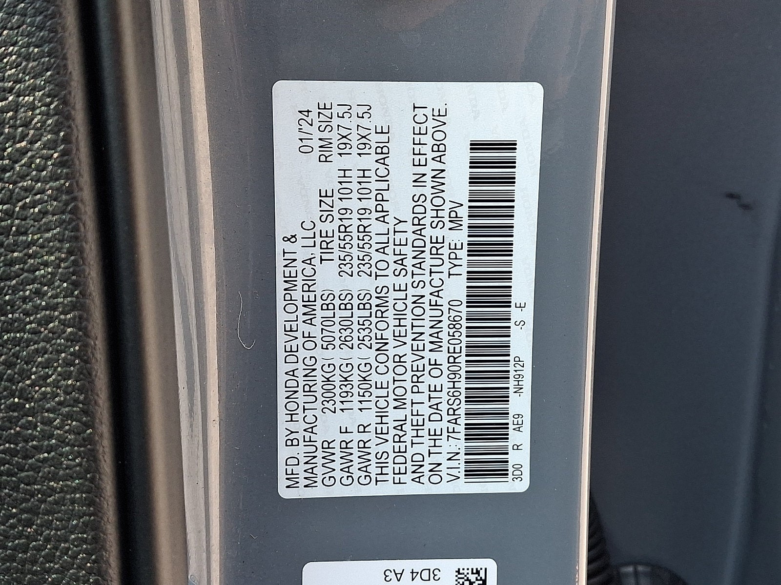 2024 Honda CR-V Hybrid Sport Touring