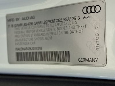 2019 Audi A4 Premium