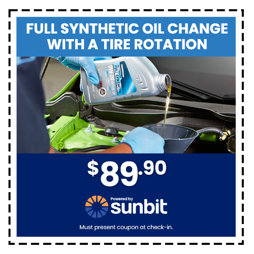Full Synthetic Oil Change with a Tire Rotation