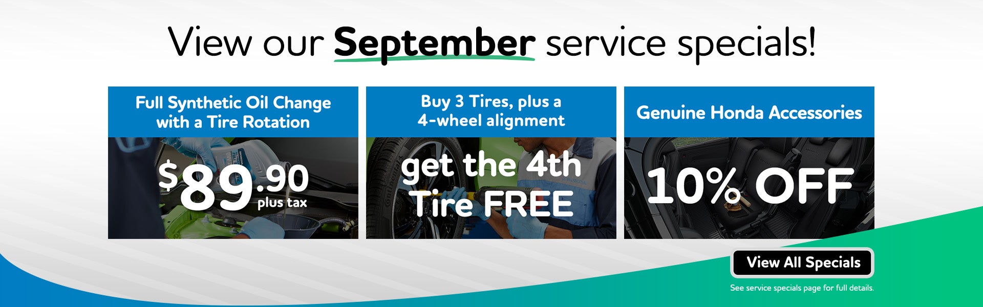 View our Service Specials