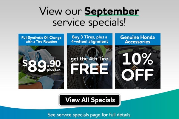 View our Service Specials