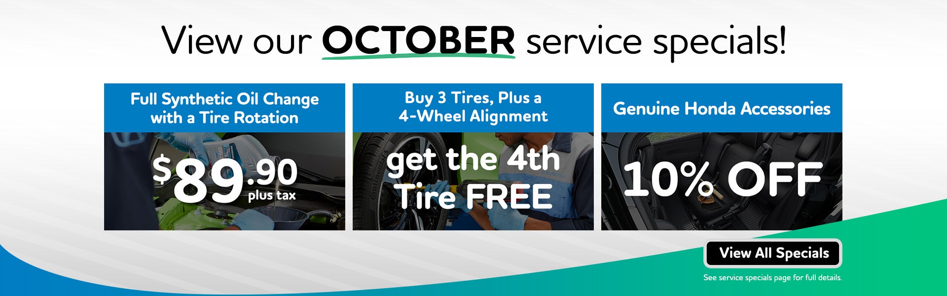 View our Service Specials