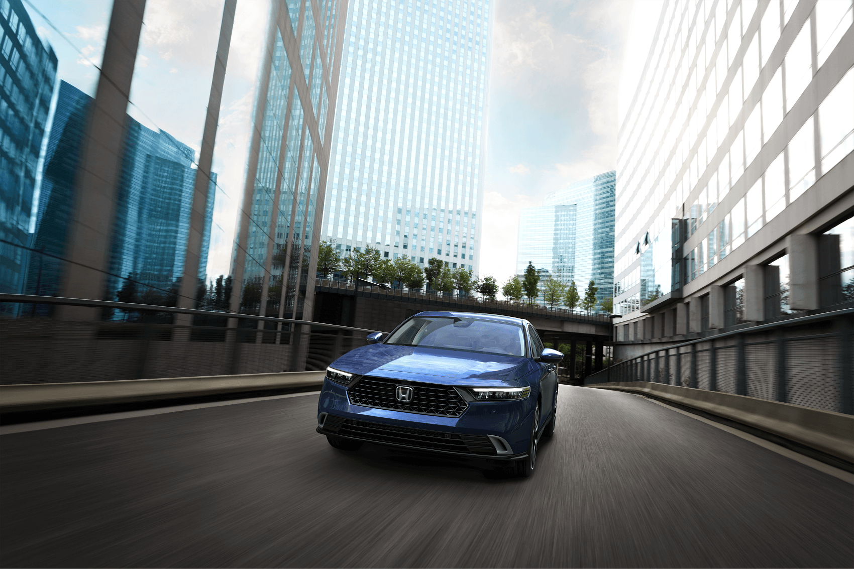 Used Honda Accord driving on road