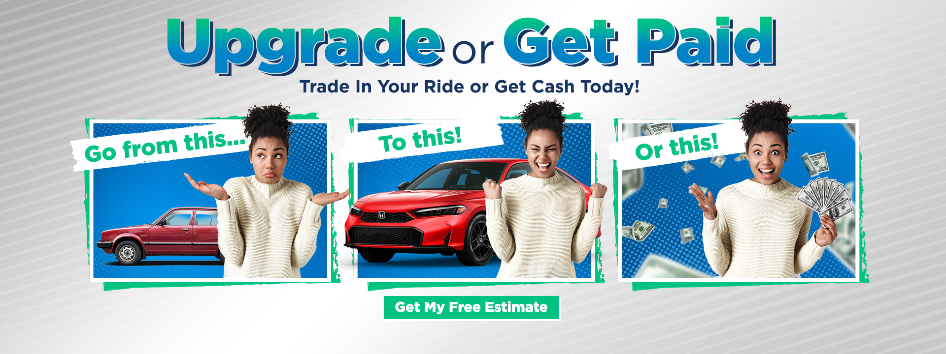 Upgrade or Get Paid at Davis Honda in Burlington NJ